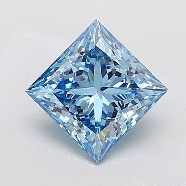 Loose Diamond - PRINCESS 2.06ct Fancy Vivid Blue VS1: Loose Diamond - PRINCESS 2.06ct Fancy Vivid Blue VS1 Source: This is a real non-mined Diamond that has been grown in a lab Shape: PRINCESS Carats: 2.06 Color: Fancy Vivid Blue Certification: IGI Video
