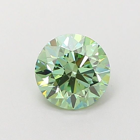 Loose Diamond - ROUND 0.61ct Fancy Vivid Green VS1: Loose Diamond - ROUND 0.61ct Fancy Vivid Green VS1 Source: This is a real non-mined Diamond that has been grown in a lab Shape: ROUND Carats: 0.61 Color: Fancy Vivid Green Certification: IGI Video:
