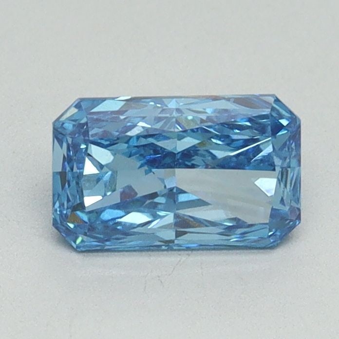 Loose Diamond - RADIANT 0.83ct Fancy Vivid Blue VS1: Loose Diamond - RADIANT 0.83ct Fancy Vivid Blue VS1 Source: This is a real non-mined Diamond that has been grown in a lab Shape: RADIANT Carats: 0.83 Color: Fancy Vivid Blue Certification: IGI Video: