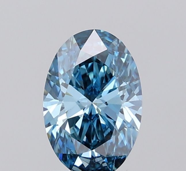 Loose Diamond - OVAL 1.0ct Fancy Vivid Blue VVS2: Loose Diamond - OVAL 1.0ct Fancy Vivid Blue VVS2 Source: This is a real non-mined Diamond that has been grown in a lab Shape: OVAL Carats: 1.0 Color: Fancy Vivid Blue Certification: IGI The Diamond De