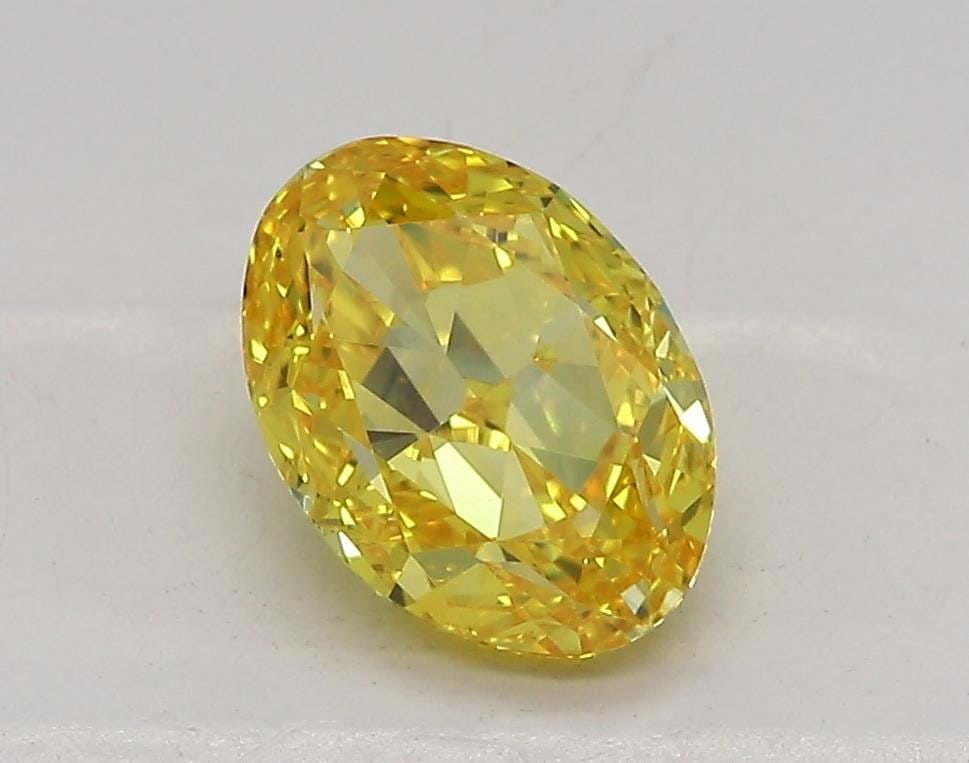 Loose Diamond - OVAL 1.26ct Fancy Vivid Yellow IF: Loose Diamond - OVAL 1.26ct Fancy Vivid Yellow IF Source: This is a real non-mined Diamond that has been grown in a lab Shape: OVAL Carats: 1.26 Color: Fancy Vivid Yellow Certification: IGI Video: