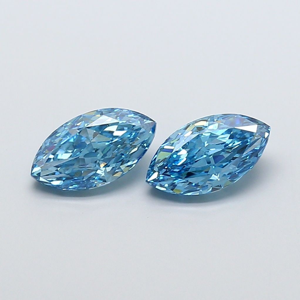 Loose Diamond - MARQUISE 2.07ct Fancy Vivid Blue VS1: Loose Diamond - MARQUISE 2.07ct Fancy Vivid Blue VS1 Source: This is a real non-mined Diamond that has been grown in a lab Shape: MARQUISE Carats: 2.07 Color: Fancy Vivid Blue Certification: IGI Video