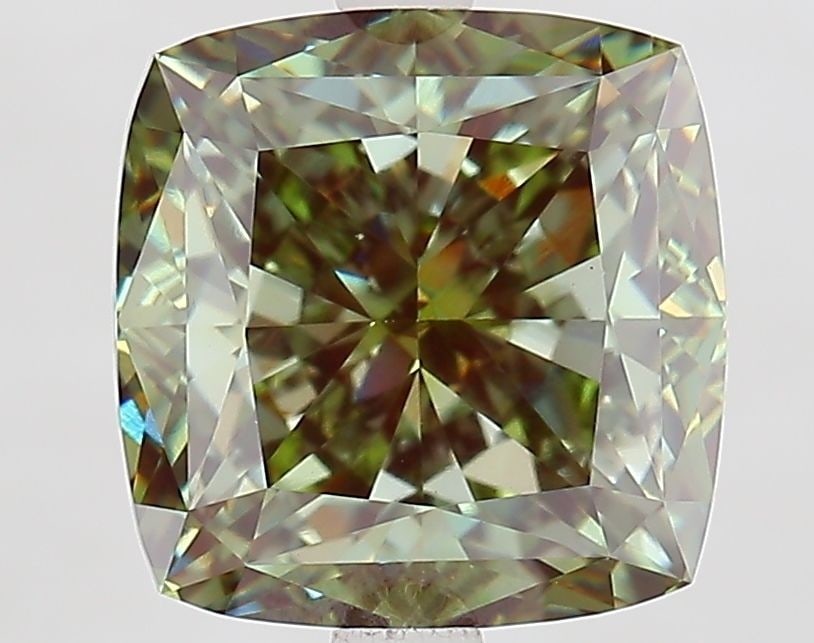 Loose Diamond - CUSHION MODIFIED 4.93ct Fancy Vivid Green VVS2: Loose Diamond - CUSHION MODIFIED 4.93ct Fancy Vivid Green VVS2 Source: This is a real non-mined Diamond that has been grown in a lab Shape: CUSHION MODIFIED Carats: 4.93 Color: Fancy Vivid Green Certi