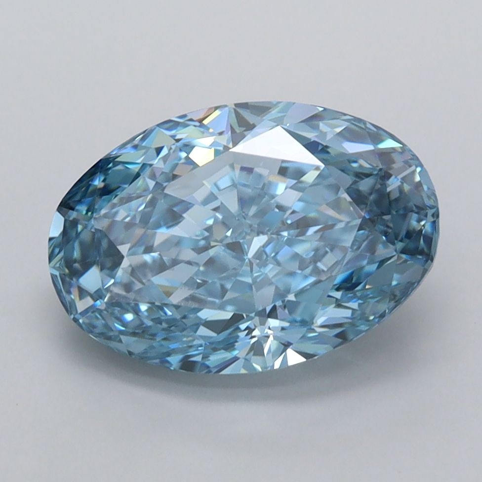 Loose Diamond - OVAL 3.01ct Fancy Vivid Blue VVS1: Loose Diamond - OVAL 3.01ct Fancy Vivid Blue VVS1 Source: This is a real non-mined Diamond that has been grown in a lab Shape: OVAL Carats: 3.01 Color: Fancy Vivid Blue Certification: IGI Video:
