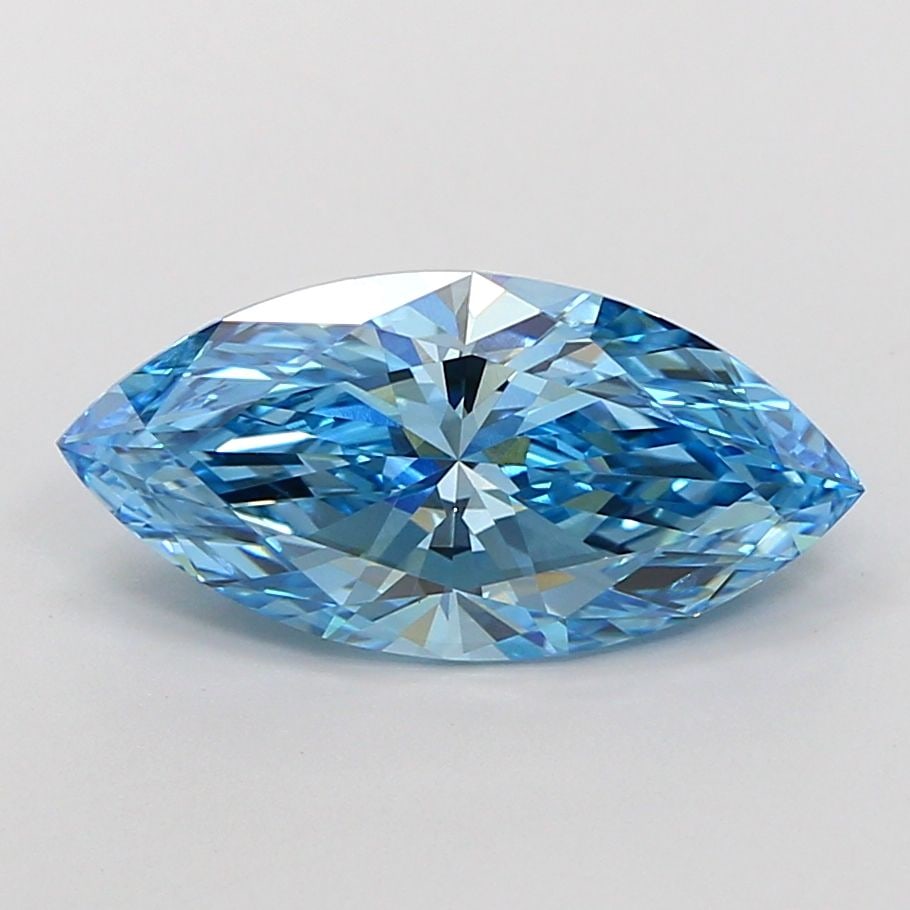Loose Diamond - MARQUISE 3.04ct Fancy Vivid Blue VVS2: Loose Diamond - MARQUISE 3.04ct Fancy Vivid Blue VVS2 Source: This is a real non-mined Diamond that has been grown in a lab Shape: MARQUISE Carats: 3.04 Color: Fancy Vivid Blue Certification: IGI Vide