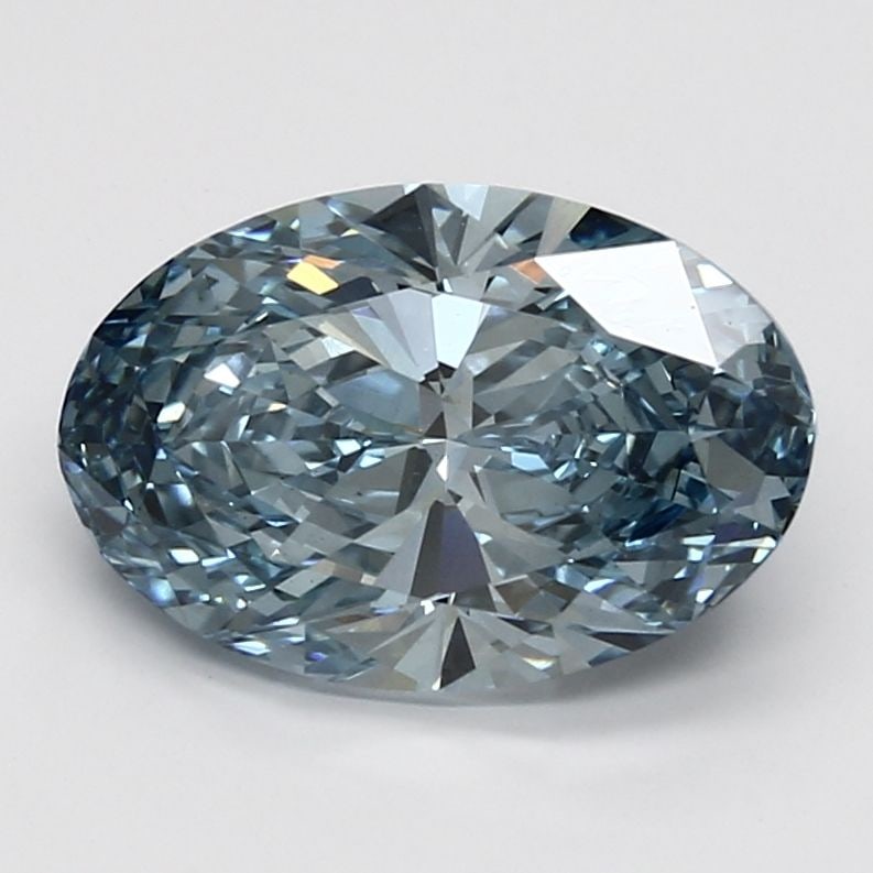 Loose Diamond - OVAL 3.4ct Fancy Vivid Blue VS1: Loose Diamond - OVAL 3.4ct Fancy Vivid Blue VS1 Source: This is a real non-mined Diamond that has been grown in a lab Shape: OVAL Carats: 3.4 Color: Fancy Vivid Blue Certification: IGI Video: