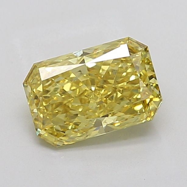 Loose Diamond - RADIANT 2.36ct Fancy Vivid Yellow VS2: Loose Diamond - RADIANT 2.36ct Fancy Vivid Yellow VS2 Source: This is a real non-mined Diamond that has been grown in a lab Shape: RADIANT Carats: 2.36 Color: Fancy Vivid Yellow Certification: IGI Vid