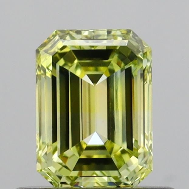 Loose Diamond - EMERALD 0.59ct Fancy Yellow VS1: Loose Diamond - EMERALD 0.59ct Fancy Yellow VS1 Source: This is a real non-mined Diamond that has been grown in a lab Shape: EMERALD Carats: 0.59 Color: Fancy Yellow Certification: IGI Video: