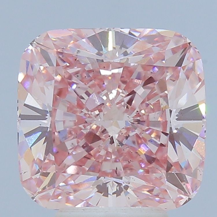 Loose Diamond - CUSHION MODIFIED 5.12ct Fancy Intense Pink SI1: Loose Diamond - CUSHION MODIFIED 5.12ct Fancy Intense Pink SI1 Source: This is a real non-mined Diamond that has been grown in a lab Shape: CUSHION MODIFIED Carats: 5.12 Color: Fancy Intense Pink Cert