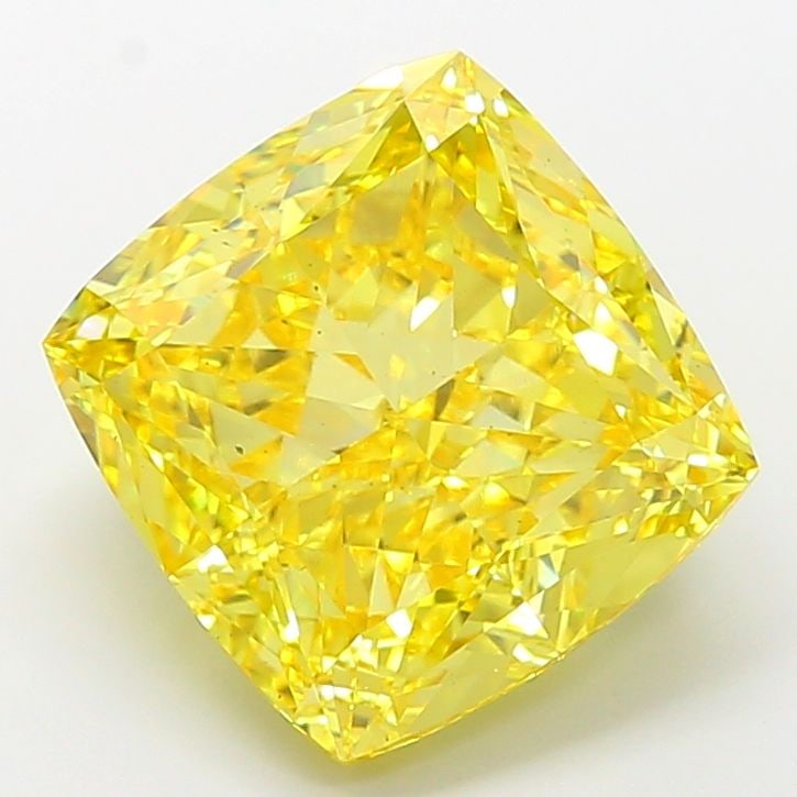 Loose Diamond - CUSHION MODIFIED 10.04ct Fancy Vivid Yellow VS2: Loose Diamond - CUSHION MODIFIED 10.04ct Fancy Vivid Yellow VS2 Source: This is a real non-mined Diamond that has been grown in a lab Shape: CUSHION MODIFIED Carats: 10.04 Color: Fancy Vivid Yellow Ce
