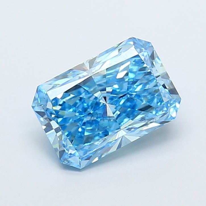 Loose Diamond - RADIANT 3.04ct Fancy Vivid Blue VS2: Loose Diamond - RADIANT 3.04ct Fancy Vivid Blue VS2 Source: This is a real non-mined Diamond that has been grown in a lab Shape: RADIANT Carats: 3.04 Color: Fancy Vivid Blue Certification: IGI Video: