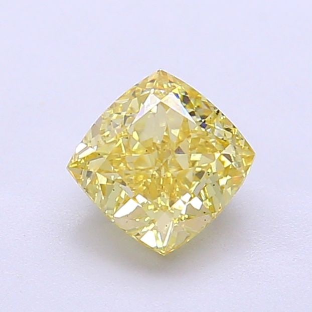 Loose Diamond - CUSHION MODIFIED 1.02ct Fancy Intense Yellow VS2: Loose Diamond - CUSHION MODIFIED 1.02ct Fancy Intense Yellow VS2 Source: This is a real non-mined Diamond that has been grown in a lab Shape: CUSHION MODIFIED Carats: 1.02 Color: Fancy Intense Yellow 