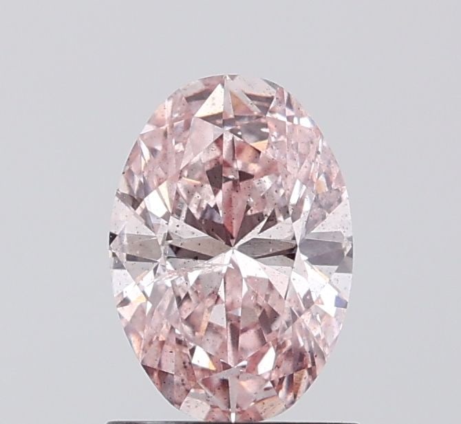 Loose Diamond - OVAL 1.0ct Fancy Intense Brownish Pink I1: Loose Diamond - OVAL 1.0ct Fancy Intense Brownish Pink I1 Source: This is a real non-mined Diamond that has been grown in a lab Shape: OVAL Carats: 1.0 Color: Fancy Intense Brownish Pink Certification