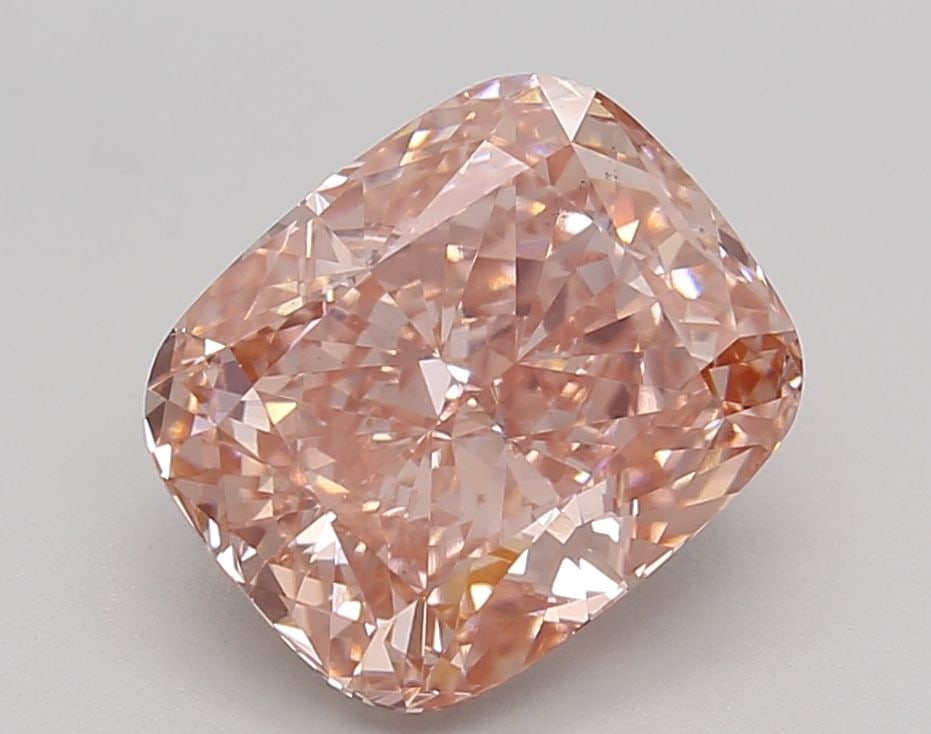 Loose Diamond - CUSHION BRILLIANT 3.23ct Fancy Pink VS2: Loose Diamond - CUSHION BRILLIANT 3.23ct Fancy Pink VS2 Source: This is a real non-mined Diamond that has been grown in a lab Shape: CUSHION BRILLIANT Carats: 3.23 Color: Fancy Pink Certification: IGI