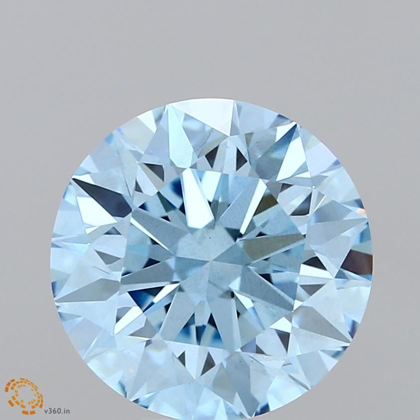 Ideal Loose Diamond - ROUND 4.05ct Fancy Vivid Blue VS2: Ideal Loose Diamond - ROUND 4.05ct Fancy Vivid Blue VS2 Source: This is a real non-mined Diamond that has been grown in a lab Shape: ROUND Carats: 4.05 Color: Fancy Vivid Blue Certification: IGI Video