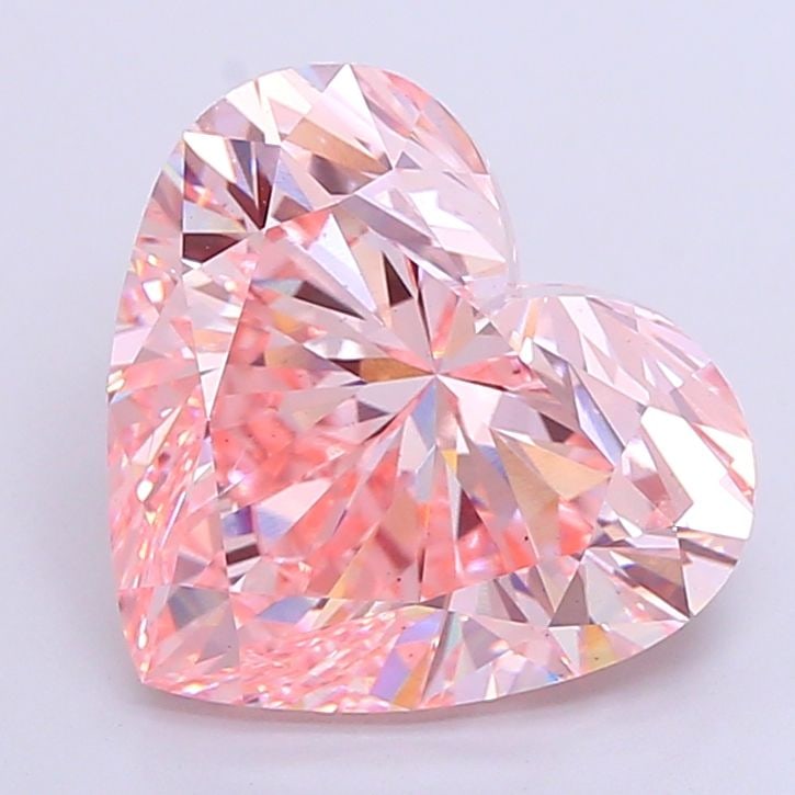 Loose Diamond - HEART 10.06ct Fancy Vivid Pink VS1: Loose Diamond - HEART 10.06ct Fancy Vivid Pink VS1 Source: This is a real non-mined Diamond that has been grown in a lab Shape: HEART Carats: 10.06 Color: Fancy Vivid Pink Certification: IGI Video: