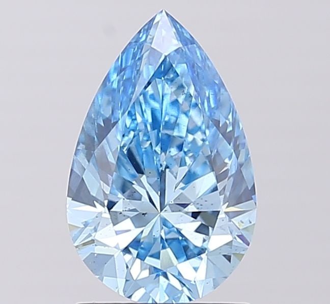 Loose Diamond - PEAR 1.51ct Fancy Vivid Blue VS2: Loose Diamond - PEAR 1.51ct Fancy Vivid Blue VS2 Source: This is a real non-mined Diamond that has been grown in a lab Shape: PEAR Carats: 1.51 Color: Fancy Vivid Blue Certification: IGI Video: