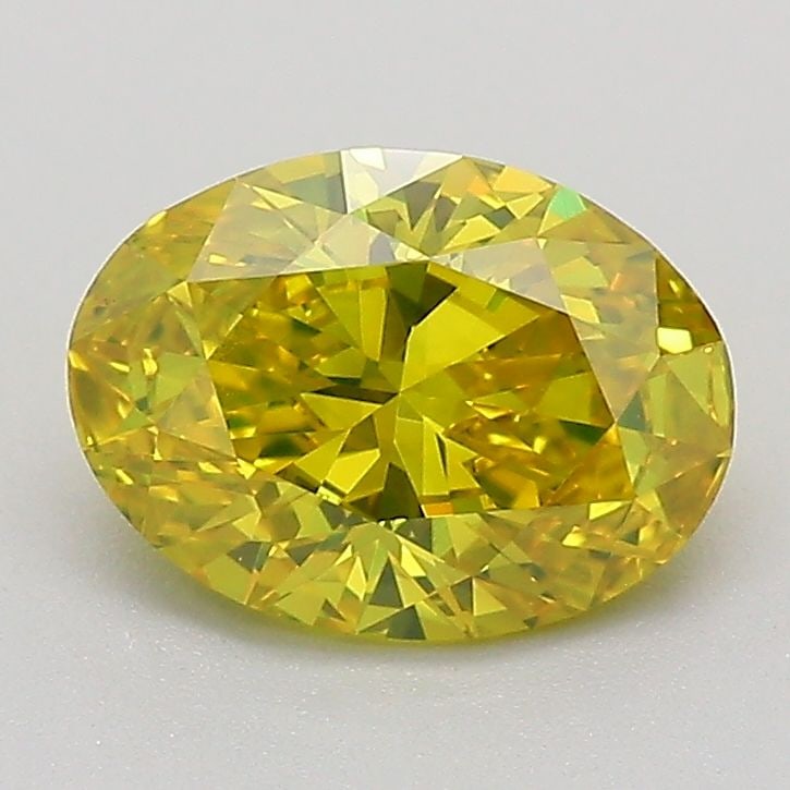 Loose Diamond - OVAL 1.3ct Fancy Vivid Yellow VS2: Loose Diamond - OVAL 1.3ct Fancy Vivid Yellow VS2 Source: This is a real non-mined Diamond that has been grown in a lab Shape: OVAL Carats: 1.3 Color: Fancy Vivid Yellow Certification: IGI Video: