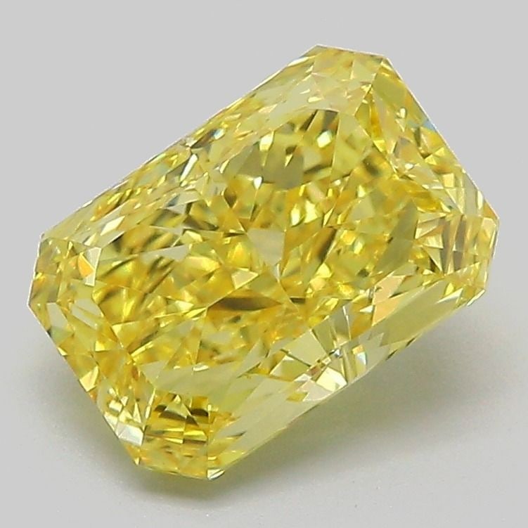 Loose Diamond - RADIANT 2.11ct Fancy Vivid Yellow VS1: Loose Diamond - RADIANT 2.11ct Fancy Vivid Yellow VS1 Source: This is a real non-mined Diamond that has been grown in a lab Shape: RADIANT Carats: 2.11 Color: Fancy Vivid Yellow Certification: IGI Vid