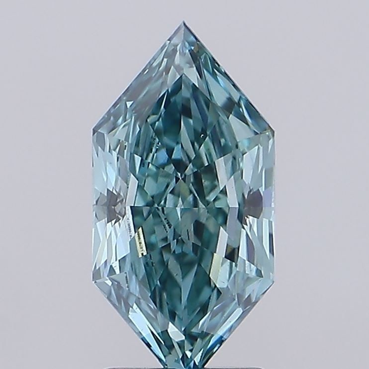 Loose Diamond - HEXAGONAL 2.14ct Fancy Vivid Green VS2: Loose Diamond - HEXAGONAL 2.14ct Fancy Vivid Green VS2 Source: This is a real non-mined Diamond that has been grown in a lab Shape: HEXAGONAL Carats: 2.14 Color: Fancy Vivid Green Certification: IGI V