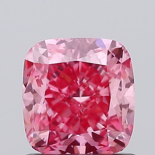 Loose Diamond - CUSHION MODIFIED 1.04ct Fancy Vivid Pink VVS2: Loose Diamond - CUSHION MODIFIED 1.04ct Fancy Vivid Pink VVS2 Source: This is a real non-mined Diamond that has been grown in a lab Shape: CUSHION MODIFIED Carats: 1.04 Color: Fancy Vivid Pink Certifi