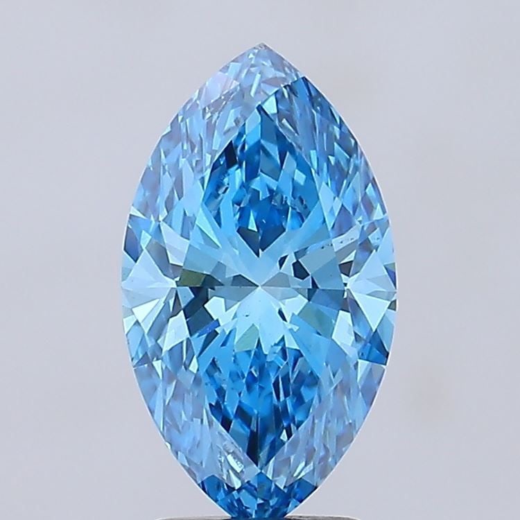 Loose Diamond - MARQUISE 3.01ct Fancy Vivid Blue VS2: Loose Diamond - MARQUISE 3.01ct Fancy Vivid Blue VS2 Source: This is a real non-mined Diamond that has been grown in a lab Shape: MARQUISE Carats: 3.01 Color: Fancy Vivid Blue Certification: IGI Video