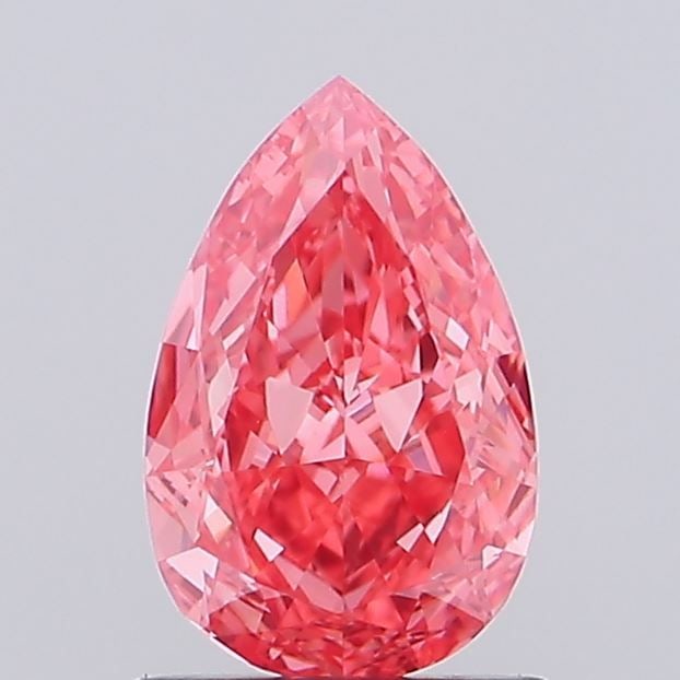 Loose Diamond - PEAR 1.01ct Fancy Intense Pink VVS2: Loose Diamond - PEAR 1.01ct Fancy Intense Pink VVS2 Source: This is a real non-mined Diamond that has been grown in a lab Shape: PEAR Carats: 1.01 Color: Fancy Intense Pink Certification: NONE Video: