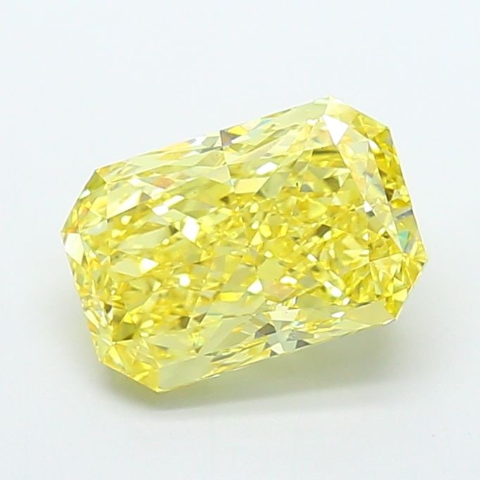 Loose Diamond - RADIANT 4.54ct Fancy Vivid Yellow VS2: Loose Diamond - RADIANT 4.54ct Fancy Vivid Yellow VS2 Source: This is a real non-mined Diamond that has been grown in a lab Shape: RADIANT Carats: 4.54 Color: Fancy Vivid Yellow Certification: IGI Vid