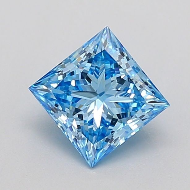Loose Diamond - PRINCESS 0.93ct Fancy Vivid Blue VS2: Loose Diamond - PRINCESS 0.93ct Fancy Vivid Blue VS2 Source: This is a real non-mined Diamond that has been grown in a lab Shape: PRINCESS Carats: 0.93 Color: Fancy Vivid Blue Certification: IGI Video
