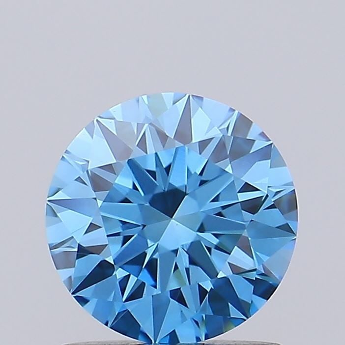 Ideal Loose Diamond - ROUND 1.07ct Fancy Vivid Blue VVS2: Ideal Loose Diamond - ROUND 1.07ct Fancy Vivid Blue VVS2 Source: This is a real non-mined Diamond that has been grown in a lab Shape: ROUND Carats: 1.07 Color: Fancy Vivid Blue Certification: IGI Vide