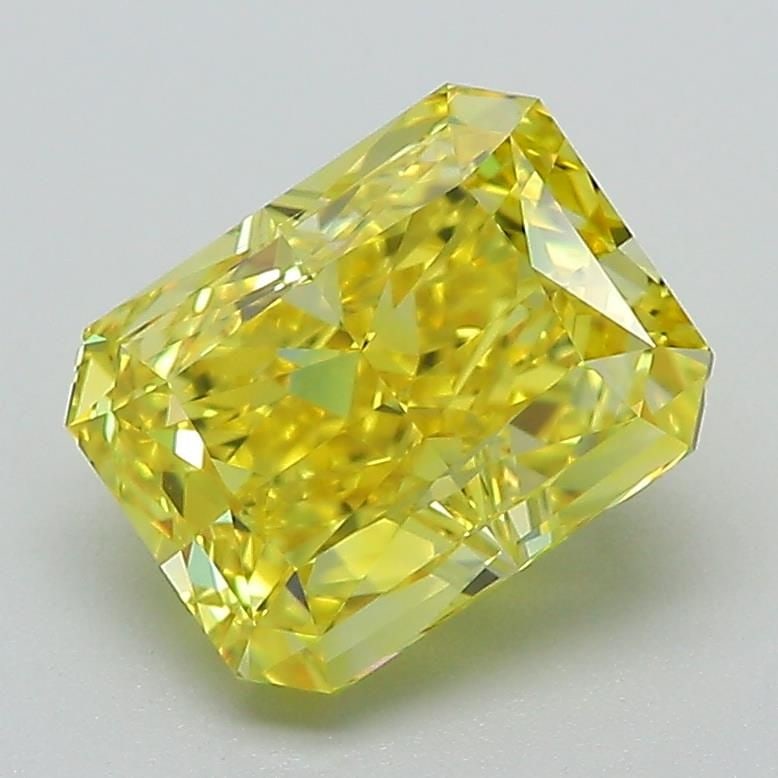 Loose Diamond - RADIANT 2.3ct Fancy Vivid Yellow VS1: Loose Diamond - RADIANT 2.3ct Fancy Vivid Yellow VS1 Source: This is a real non-mined Diamond that has been grown in a lab Shape: RADIANT Carats: 2.3 Color: Fancy Vivid Yellow Certification: IGI Video