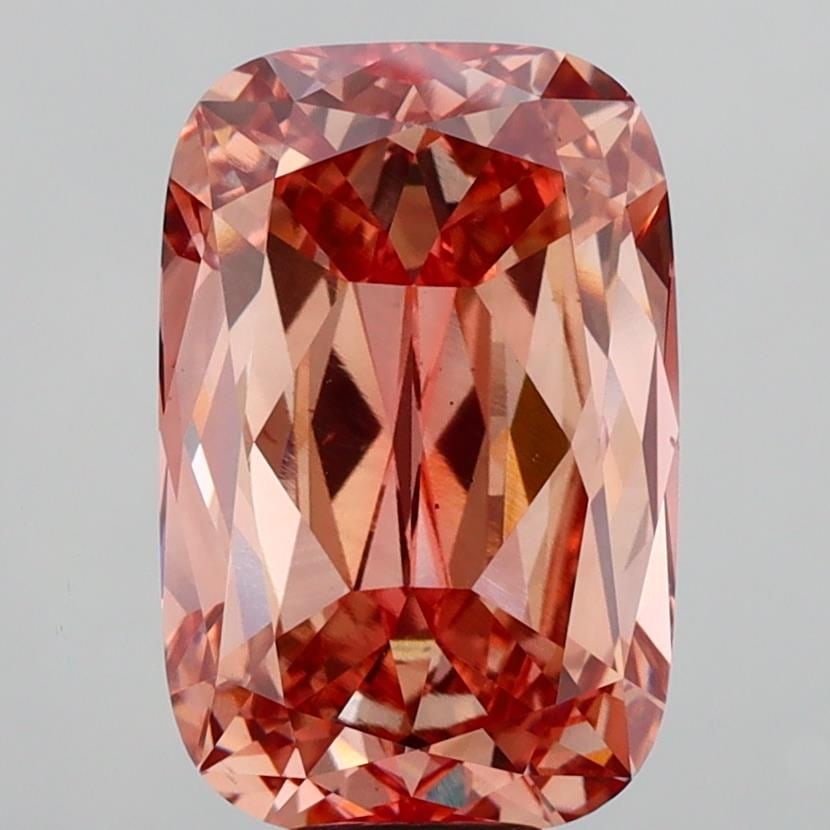 Loose Diamond - CUSHION MODIFIED 10.3ct Fancy Pinkish Brown VS2: Loose Diamond - CUSHION MODIFIED 10.3ct Fancy Pinkish Brown VS2 Source: This is a real non-mined Diamond that has been grown in a lab Shape: CUSHION MODIFIED Carats: 10.3 Color: Fancy Pinkish Brown Ce