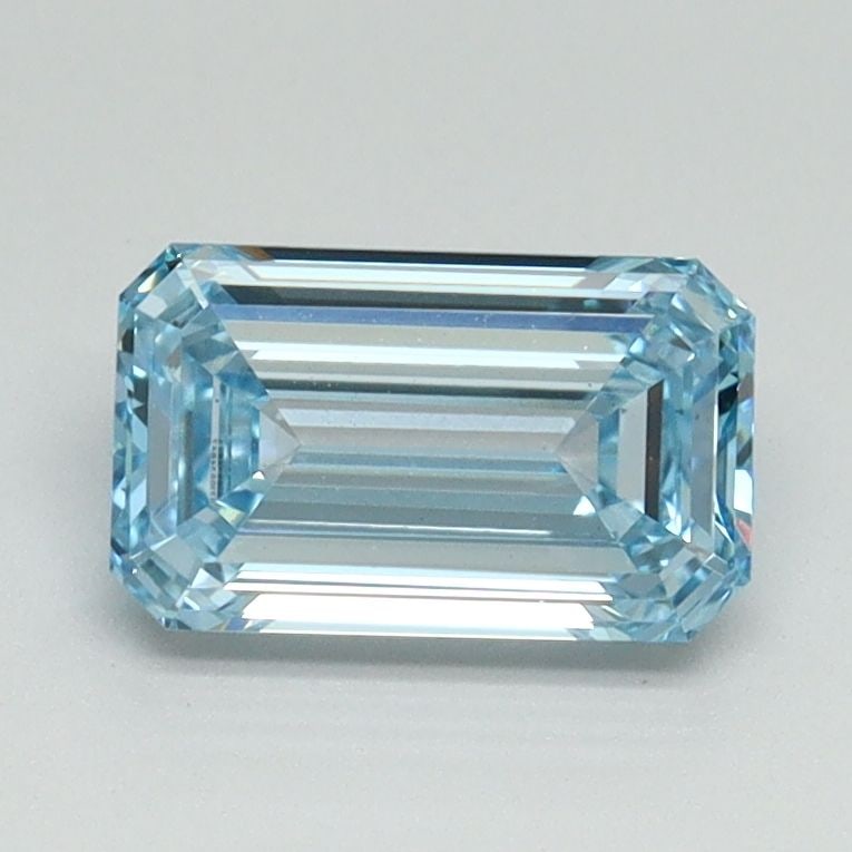 Loose Diamond - EMERALD 1.09ct Fancy Intense Blue VS1: Loose Diamond - EMERALD 1.09ct Fancy Intense Blue VS1 Source: This is a real non-mined Diamond that has been grown in a lab Shape: EMERALD Carats: 1.09 Color: Fancy Intense Blue Certification: IGI Vid