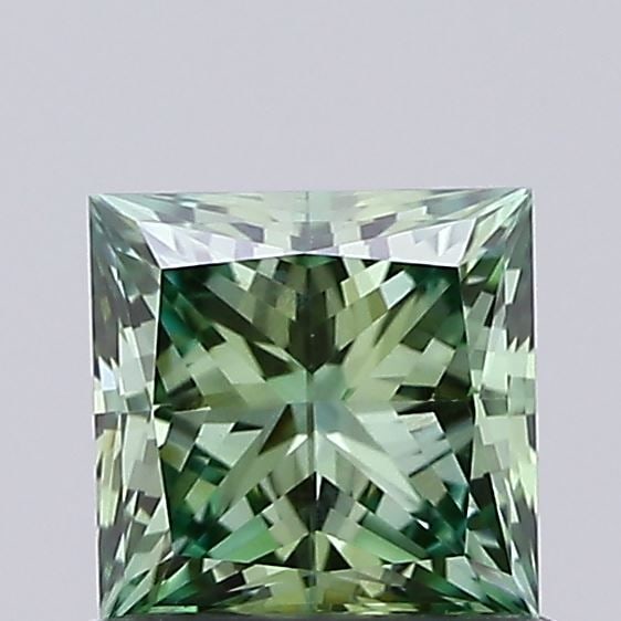 Loose Diamond - PRINCESS 0.8ct Fancy Vivid Green VS1 (1 of 1)