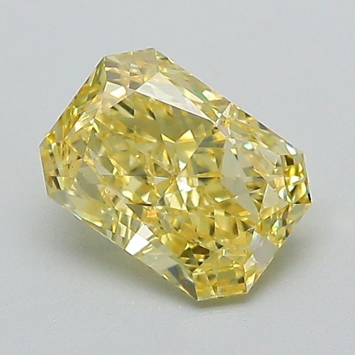 Loose Diamond - RADIANT 1.07ct Fancy Vivid Yellow VS1: Loose Diamond - RADIANT 1.07ct Fancy Vivid Yellow VS1 Source: This is a real non-mined Diamond that has been grown in a lab Shape: RADIANT Carats: 1.07 Color: Fancy Vivid Yellow Certification: IGI Vid