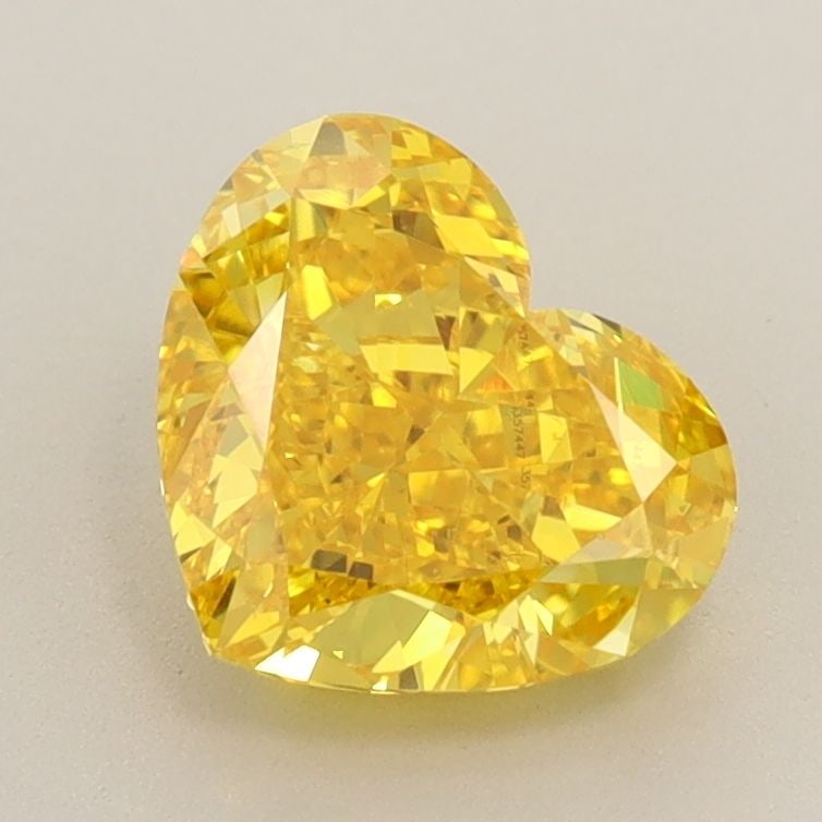 Loose Diamond - HEART 1.52ct Fancy Vivid Yellow VS1: Loose Diamond - HEART 1.52ct Fancy Vivid Yellow VS1 Source: This is a real non-mined Diamond that has been grown in a lab Shape: HEART Carats: 1.52 Color: Fancy Vivid Yellow Certification: IGI Video: