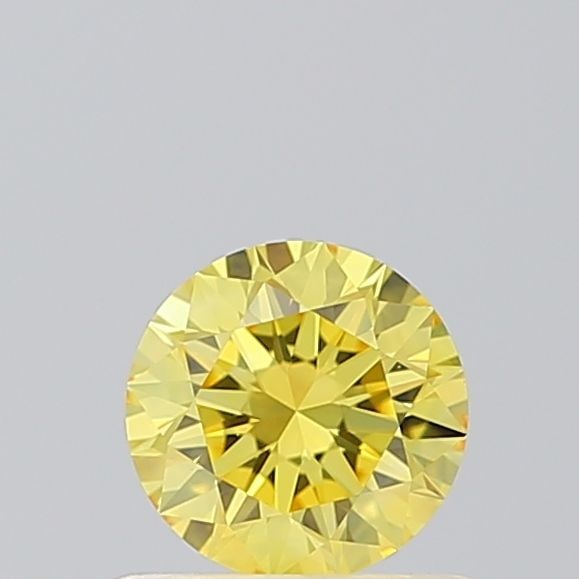 Loose Diamond - ROUND 0.5ct Fancy Vivid Yellow VS1: Loose Diamond - ROUND 0.5ct Fancy Vivid Yellow VS1 Source: This is a real non-mined Diamond that has been grown in a lab Shape: ROUND Carats: 0.5 Color: Fancy Vivid Yellow Certification: IGI Video: