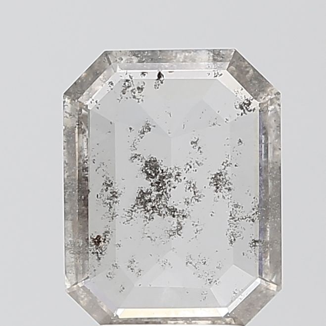 Loose Diamond - EMERALD 1.64ct Salt and Pepper I1: Loose Diamond - EMERALD 1.64ct Salt and Pepper I1 Source: This is a real non-mined Diamond that has been grown in a lab Shape: EMERALD Carats: 1.64 Color: Salt and Pepper Certification: NONE Video: