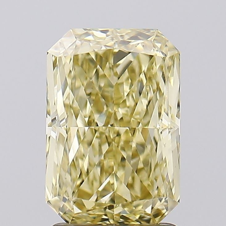 Loose Diamond - RADIANT 2.08ct Fancy Yellow VS1: Loose Diamond - RADIANT 2.08ct Fancy Yellow VS1 Source: This is a real non-mined Diamond that has been grown in a lab Shape: RADIANT Carats: 2.08 Color: Fancy Yellow Certification: IGI Video: