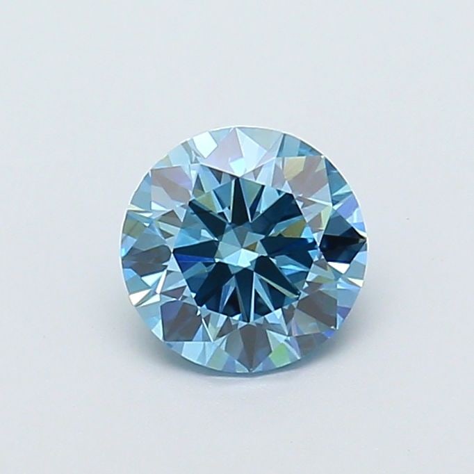 Ideal Loose Diamond - ROUND 0.94ct Fancy Vivid Blue VS1: Ideal Loose Diamond - ROUND 0.94ct Fancy Vivid Blue VS1 Source: This is a real non-mined Diamond that has been grown in a lab Shape: ROUND Carats: 0.94 Color: Fancy Vivid Blue Certification: IGI Video