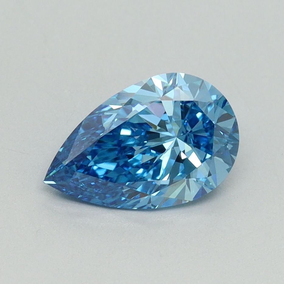 Loose Diamond - PEAR 1.09ct Fancy Vivid Blue VS1: Loose Diamond - PEAR 1.09ct Fancy Vivid Blue VS1 Source: This is a real non-mined Diamond that has been grown in a lab Shape: PEAR Carats: 1.09 Color: Fancy Vivid Blue Certification: IGI Video: