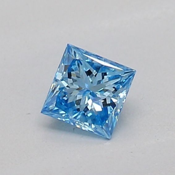 Loose Diamond - PRINCESS 0.16ct Fancy Vivid Blue VVS2: Loose Diamond - PRINCESS 0.16ct Fancy Vivid Blue VVS2 Source: This is a real non-mined Diamond that has been grown in a lab Shape: PRINCESS Carats: 0.16 Color: Fancy Vivid Blue Certification: IGI The 