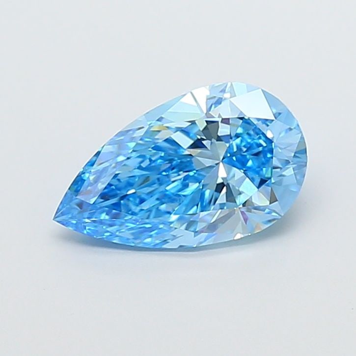 Loose Diamond - PEAR 2.04ct Fancy Vivid Blue VS1: Loose Diamond - PEAR 2.04ct Fancy Vivid Blue VS1 Source: This is a real non-mined Diamond that has been grown in a lab Shape: PEAR Carats: 2.04 Color: Fancy Vivid Blue Certification: IGI Video:
