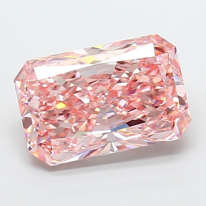 Loose Diamond - RADIANT 5.56ct Fancy Vivid Pink VVS2: Loose Diamond - RADIANT 5.56ct Fancy Vivid Pink VVS2 Source: This is a real non-mined Diamond that has been grown in a lab Shape: RADIANT Carats: 5.56 Color: Fancy Vivid Pink Certification: IGI Video: