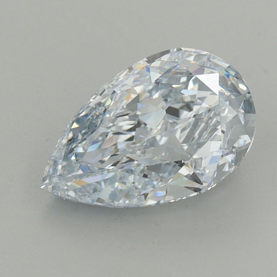 Loose Diamond - PEAR 2.01ct Fancy Light Blue VS1: Loose Diamond - PEAR 2.01ct Fancy Light Blue VS1 Source: This is a real non-mined Diamond that has been grown in a lab Shape: PEAR Carats: 2.01 Color: Fancy Light Blue Certification: IGI Video: