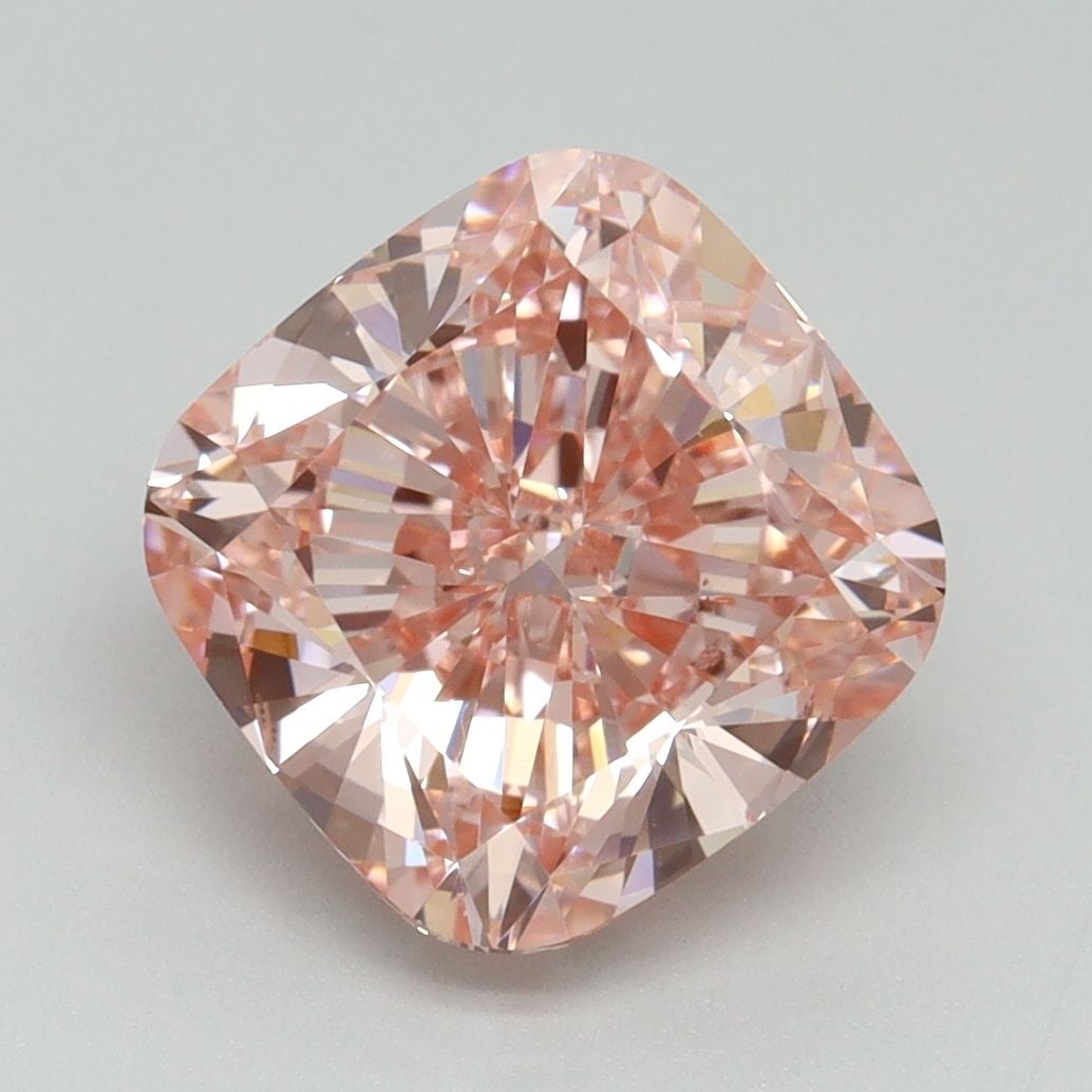 Loose Diamond - CUSHION BRILLIANT 4.01ct Fancy Vivid Pink VS1: Loose Diamond - CUSHION BRILLIANT 4.01ct Fancy Vivid Pink VS1 Source: This is a real non-mined Diamond that has been grown in a lab Shape: CUSHION BRILLIANT Carats: 4.01 Color: Fancy Vivid Pink Certif