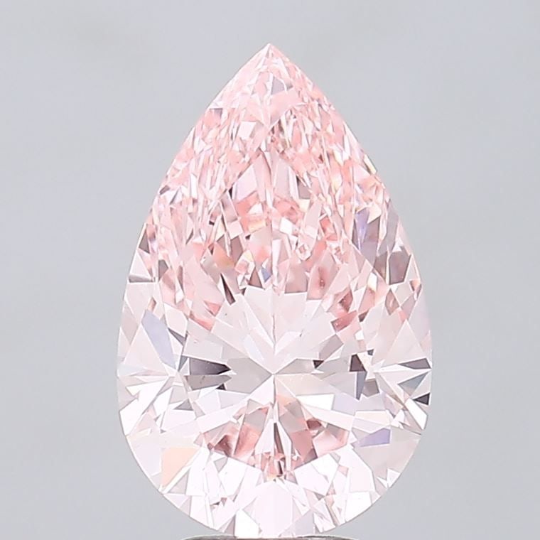 Loose Diamond - PEAR 5.02ct Fancy Vivid Pink VS1: Loose Diamond - PEAR 5.02ct Fancy Vivid Pink VS1 Source: This is a real non-mined Diamond that has been grown in a lab Shape: PEAR Carats: 5.02 Color: Fancy Vivid Pink Certification: IGI Video: