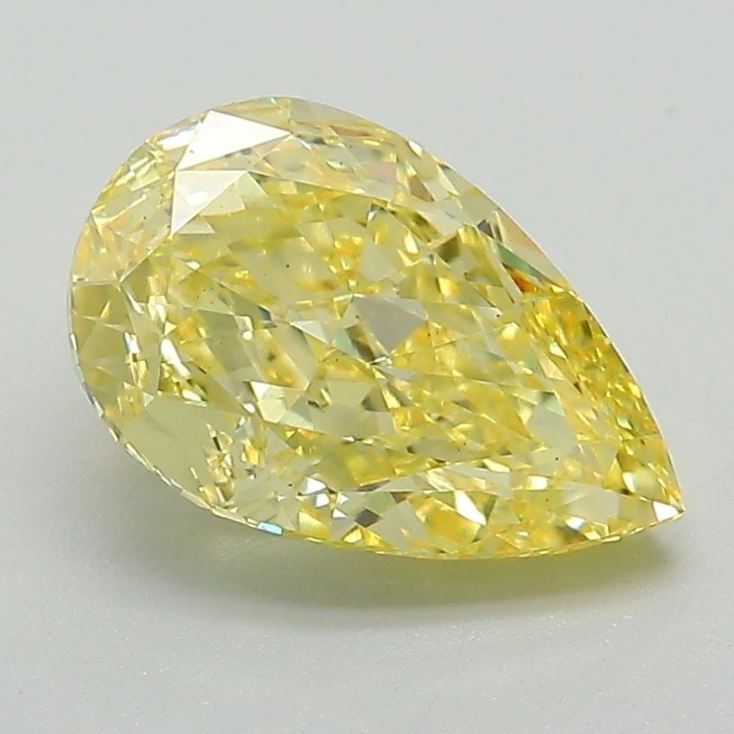Loose Diamond - PEAR 2.25ct Fancy Intense Yellow VS2: Loose Diamond - PEAR 2.25ct Fancy Intense Yellow VS2 Source: This is a real non-mined Diamond that has been grown in a lab Shape: PEAR Carats: 2.25 Color: Fancy Intense Yellow Certification: IGI Video