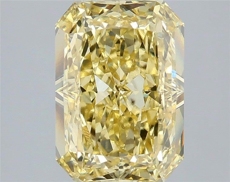 Loose Diamond - RADIANT 4.08ct Fancy Intense Yellow VS1: Loose Diamond - RADIANT 4.08ct Fancy Intense Yellow VS1 Source: This is a real non-mined Diamond that has been grown in a lab Shape: RADIANT Carats: 4.08 Color: Fancy Intense Yellow Certification: IGI