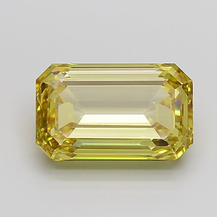Loose Diamond - EMERALD 5.01ct Fancy Intense Yellow VS1: Loose Diamond - EMERALD 5.01ct Fancy Intense Yellow VS1 Source: This is a real non-mined Diamond that has been grown in a lab Shape: EMERALD Carats: 5.01 Color: Fancy Intense Yellow Certification: IGI